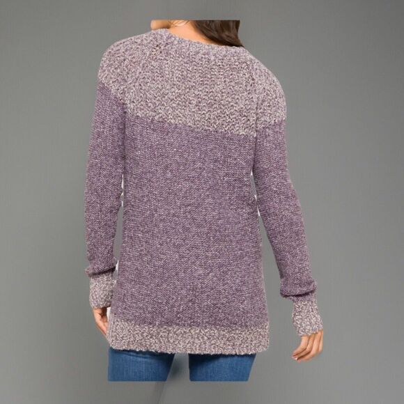 Fate Sweater Long Sleeve Purple Pullover Textured Size Medium Boho Cottage Cozy‎ - Picture 5 of 6